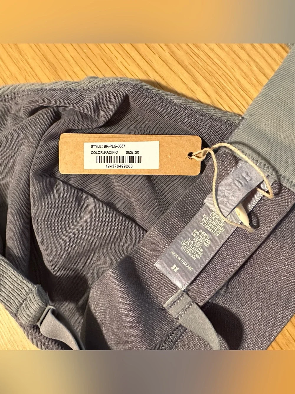 NWT_SKIMS Plunge Bralette Cotton Rib